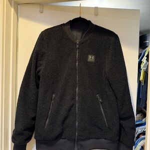 Under Armour Men's Black Reversible Bomber Jacket